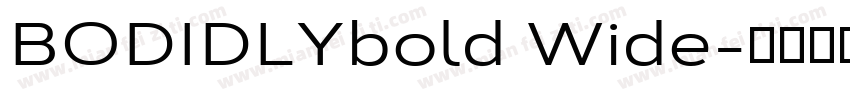 BODIDLYbold Wide字体转换
